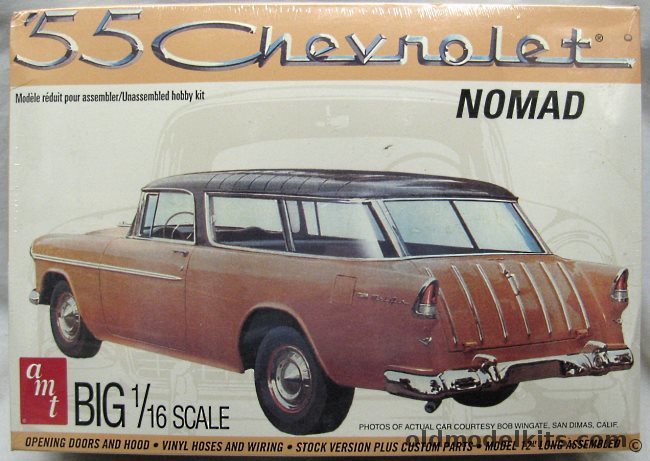AMT 1/16 1955 Chevrolet Nomad Station Wagon - Stock or Custom Versions, 8657 plastic model kit